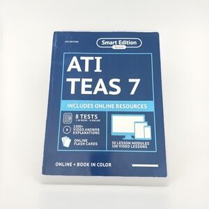 ATI TEAS 7 Study Guide Smart Edition 5th Ed Online + Book (d42)